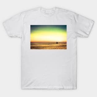 Sailboat at sunset T-Shirt